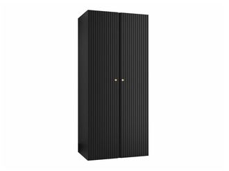 Mirjan24 Mobilier1 - Armario Hartford 395, Negro, 186x74x44cm, Puertas De Armario: Con Bisagras, N&uacute;mero De Estantes: 0