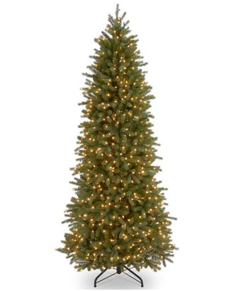 National Tree Company 7.5Ft Feel-Real Jersey Fraser Pencil Slim Fir Hinged Tree