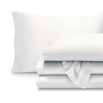 Bare Home TENCEL Lyocell Sheet Set in White at Nordstrom, Size Twin X-Long