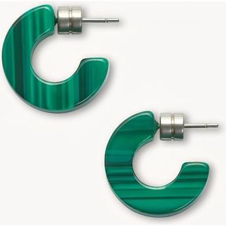 Machete Jewelry Muse Hoops in Malachite at Nordstrom