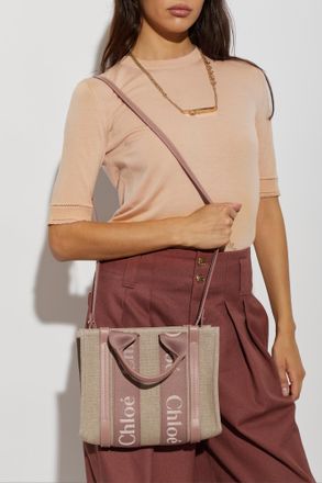 Chlo&eacute; Woody Small Bag, Womens, Pink