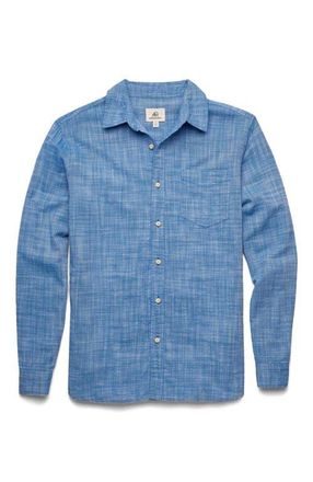 Surfside Supply Co. Brian Slub Shirt in Strong Blue at Nordstrom, Size Xx-Large