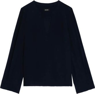 Zadig&Voltaire Blusa Torny con scollo a V