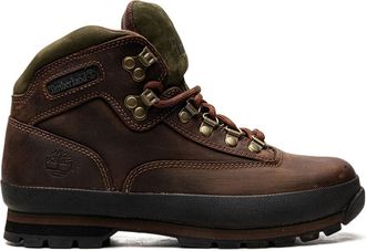 Timberland Euro Hiker logo-detail leather boots - unisex - Leather - 9.5 - Brown