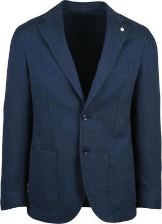 L.B.M. 1911 Giacca Stondata - Heren - Blazers - Blauw - 6XL - Katoen - Jassen