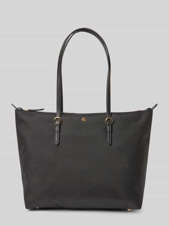 Lauren Ralph Lauren Tote Bag mit Label-Applikation Modell KEATON in Black, Gr&ouml;&szlig;e 1