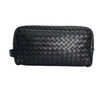 Bottega Veneta Pre-owned Clutches, male, Black, Size: ONE SIZE Pre-owned Intrecciato Clutch Bag