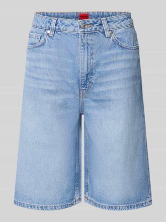 HUGO BOSS Wide Fit Shorts aus reiner Baumwolle Modell GELITA_1 in Hellblau, Gr&ouml;&szlig;e 26