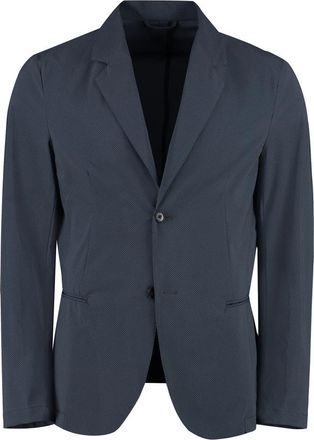 THE (ALPHABET) Enkelrijige jas met twee knopen - Heren - Blazers - Grijs - L - Leer - Jassen