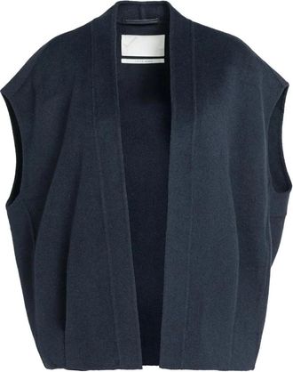 YaYa Chaleco Oversized de Lana Mezclada - Jackets - Mujer - Negro - S