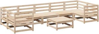 vidaXL 8 Piece Garden Sofa Set Solid Wood Pine vidaXL