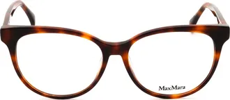 Max Mara MM5012 Acetate Round Eyeglasses - Brown