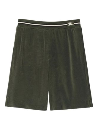 Burberry Shorts met elastische taille - Groen