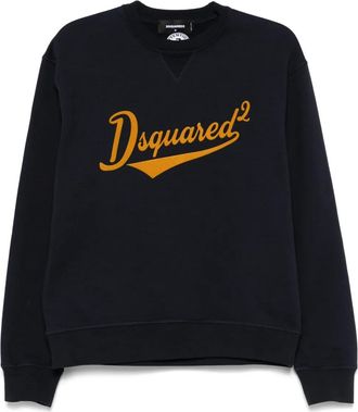 Dsquared2 Felpa con stampa - Blu