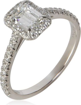 Tiffany & Co. Pre-Owned Tiffany & Co. 0.73 ct Emerald Diamond Soleste Engagement Ring