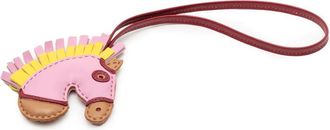 Herm&egrave;s Pre-owned Hermes Milo Lambskin Geegee Camail Bag Charm Ladies WNREYJCC4ZG2448V