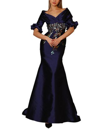 Terani Couture Embellished Maxi Dress