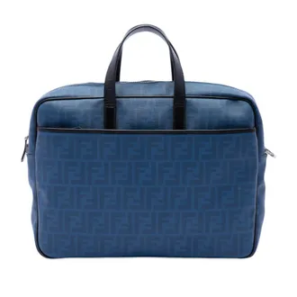 Fendi Pre-owned Fendi Zucca Coated Canvas Business Bag Unisex UXBVOE48H1CGASWM