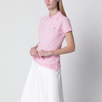 Polo Ralph Lauren Pink slim-fit cotton piqu&eacute; polo