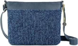 The Sak Melrose Crossbody Leather Bag in Denim Tonal Straw at Nordstrom