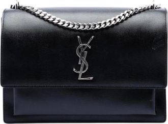 Saint Laurent Pre-owned The Sunset Shoulder Bag - Dames - Vintage Schoudertas - Zwart - ONE Size - Leer - Vintage