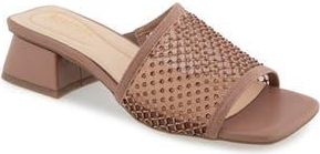 Kenneth Cole Reaction Buenita Slide Sandal in Tan Crystal Mesh at Nordstrom Rack, Size 9