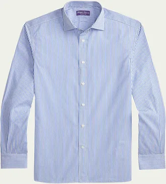 Ralph Lauren Purple Label Mens Cotton Poplin Bengal Sport Shirt