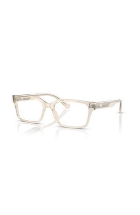 Emporio Armani 55mm Rectangle optical glasses in Transparent at Nordstrom