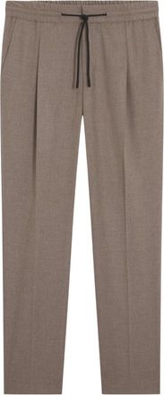 HUGO BOSS Broek - Heren - Nette broeken - Bruin - S - Wol - Broeken