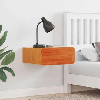 vidaXL Comodino con cassetto 2 pcs Cera marrone 39 x 34 x 16.5 cm - Vidaxl