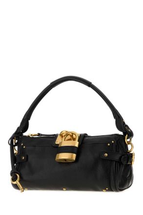 Chlo&eacute; Womens Black Leather Paddington Shoulder Bag Borse A Tracolla