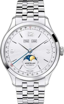 Montblanc Heritage Chronometrie Quantieme Complet - Heren - Horloges - Grijs - ONE Size - Accessoires