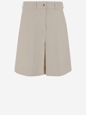 Patou Beige Denim Bermuda Shorts