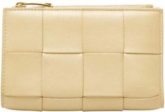 Bottega Veneta Pre-owned Wallets, female, Beige, Size: ONE SIZE Pre-owned Vintage Leather Wallet