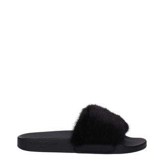 Givenchy Black Cotton Womens Slippers