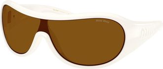 Miu Miu MUB14SU 17K20V Womens Sunglasses White Size 133