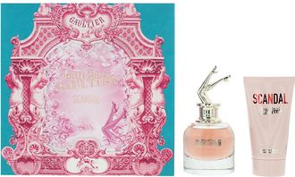 Jean Paul Gaultier Womens Scandal Eau de Parfum 50ml + Body Lotion 75ml Gift Set for Her - Orange - One Size