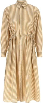 Ralph Lauren Light Brown Stripes Shirt Dress