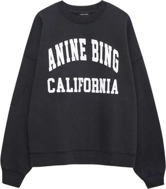 Anine Bing Miles Sweatshirt - Dames - Sweatshirts - Grijs - XS - Katoen - Hoodies & sweatvesten