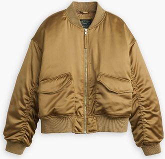 Levi's Womens Levis Andy Techy Jacket in Ermine - Brown - Size 10 UK