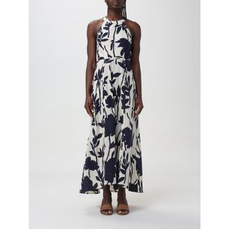 Brunello Cucinelli Blue Floral Cotton Halter Dress, Size XXS