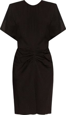 Victoria Beckham gathered-detail mini dress - women - Viscose - 6 - Black