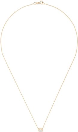 Lizzie Mandler 18kt yellow gold diamond necklace - women - 18kt Yellow Gold/Emerald - One Size