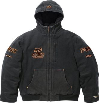 SUPREME x Fox Racing Hooded Work Jacket Black FW25J59-BLACK