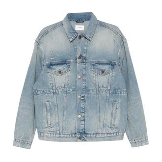 Haikure Denim Jackets, female, Blue, Size: XS Giacca over in denim con dettaglio coulisse in vita