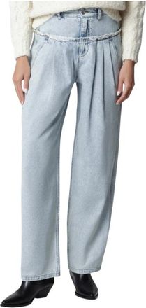 Isabel Marant Iniza Pants - Dames - Loose Fit Jeans - Blauw - S - Katoen - Jeans