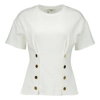 Elisabetta Franchi Mujer, Blusas y Camisas, Blanco, Talla: M