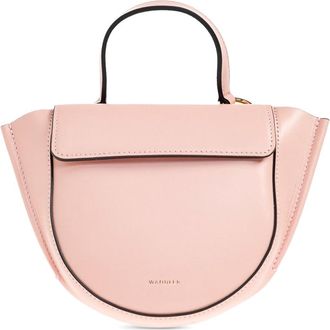 Wandler Hortensia Small Tote Bag In Pink Leather