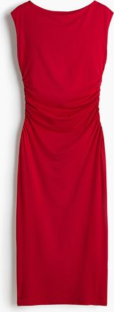 H&M Kleid mit Kappen&auml;rmeln - Red