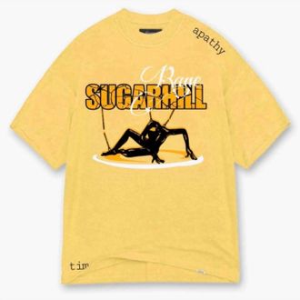 Sugarhill Boutique Mens Apathy T Shirt In Butter Yellow